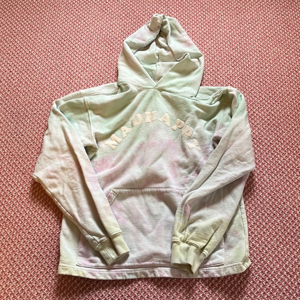 MADHAPPY Pastel tie dye oversized sweatshirt